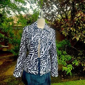 CHICO’S Zebra Print Women's Top